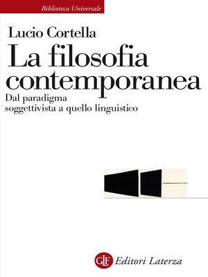 cover image of La filosofia contemporanea